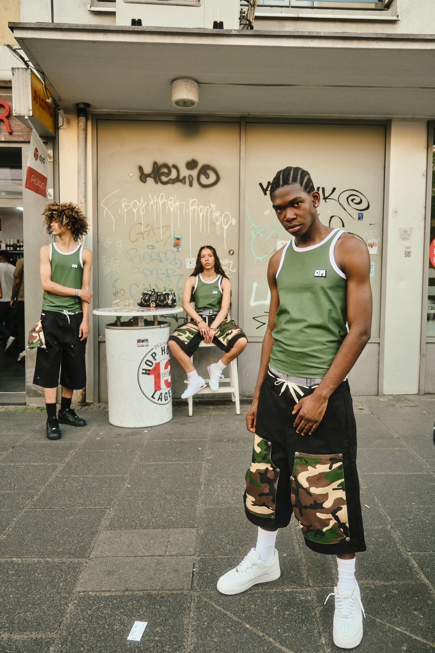 Removeable Camo Patch Shorts